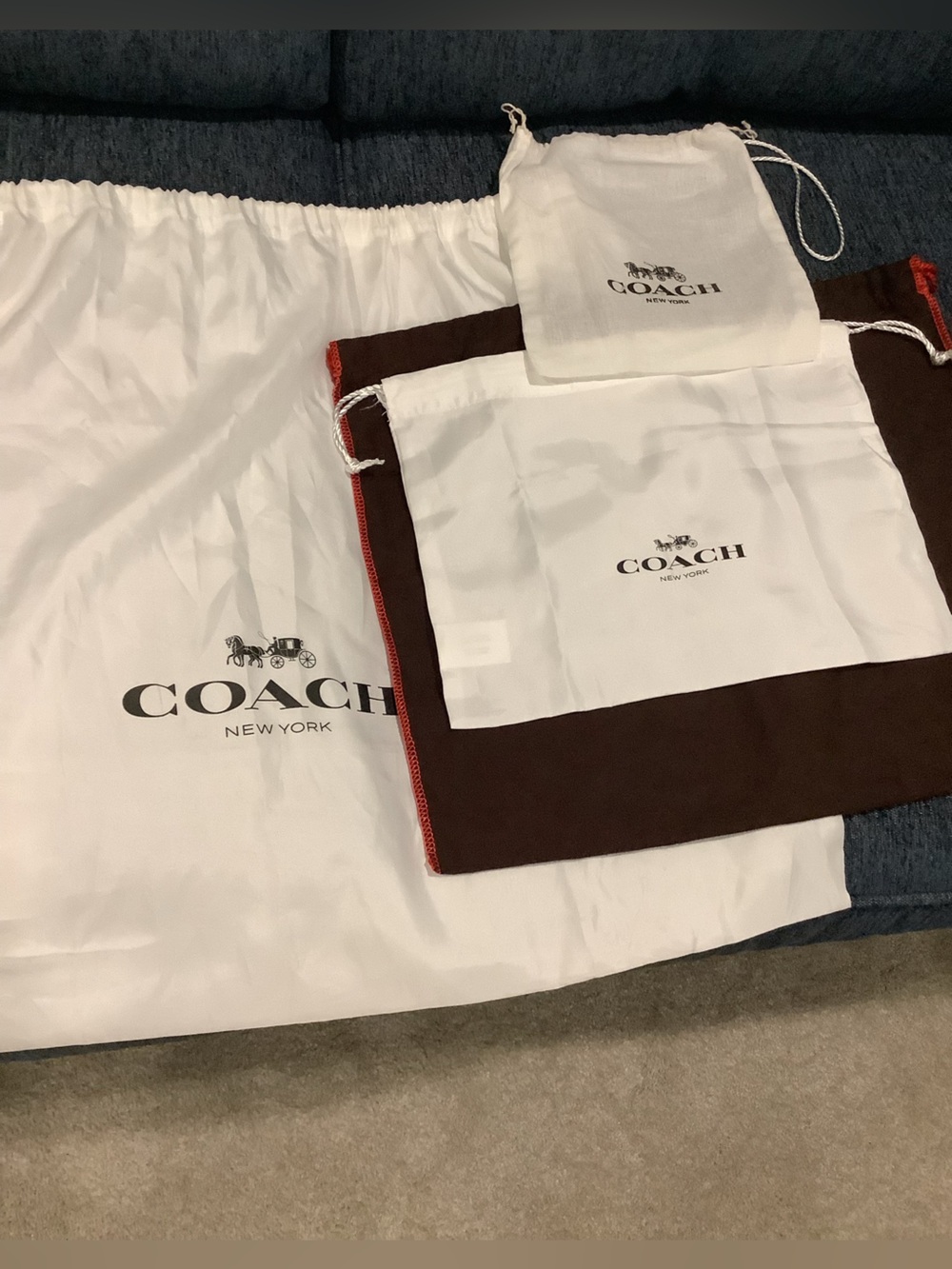 Coach Dust Bag Bundle set of 4 - Picture 2 of 12